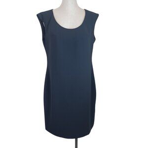 Jade Dress Black Sleeveless Round Neck Shift Style Lined USA Womens 12